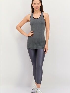 Tahari Sport Seamless Honeycomb Racerback Tank NWT